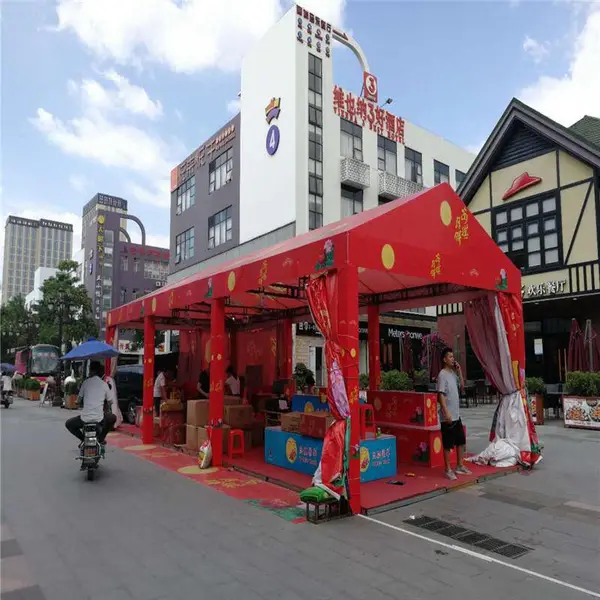 中秋节帐篷搭建 特卖会桁架租赁 桁架布置搭建工厂