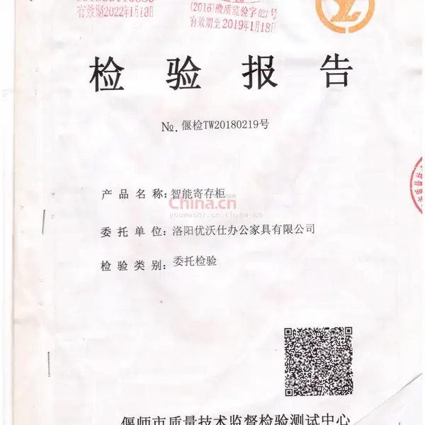 智能寄存柜检车报告