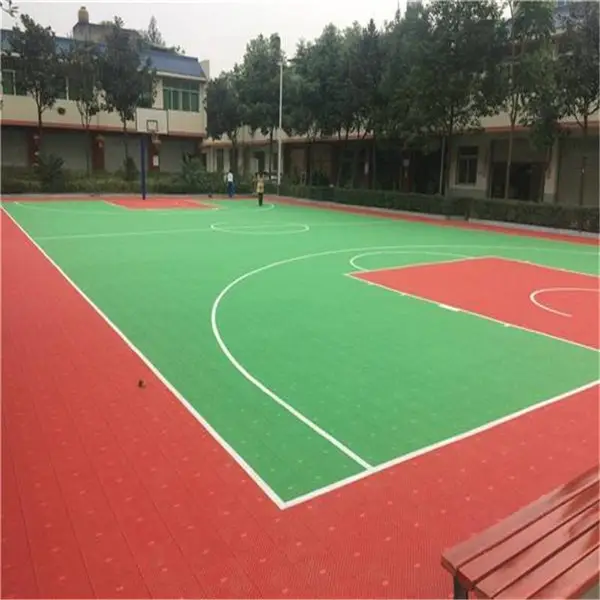 悬浮地板 篮球场拼装地板 体育运动场铺装地面材料