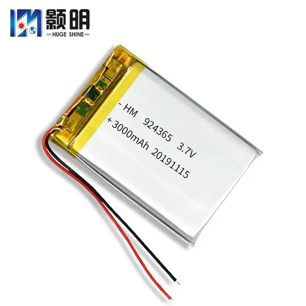 颢明 924365纯钴锂电池 3.7V3000mAh 故事机 听戏机 通讯设备充电电池