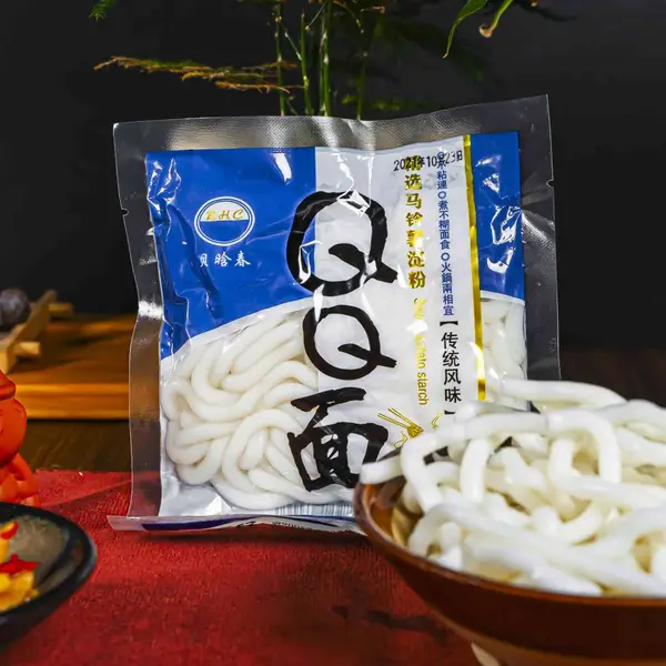 贝花春150g180g350gQQ面土豆粉厂家优惠供应