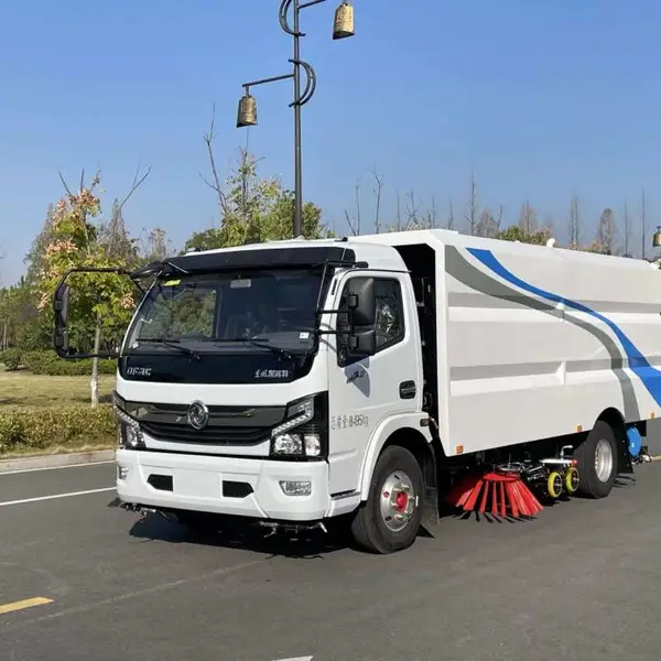 纯电动路面洗扫车 街道环卫道路清洗车 湿式除尘吸尘车