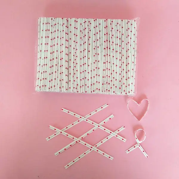 旺鼎 4mmx10cm 1000支/包 牛皮纸捆扎带 礼品包装袋扎丝