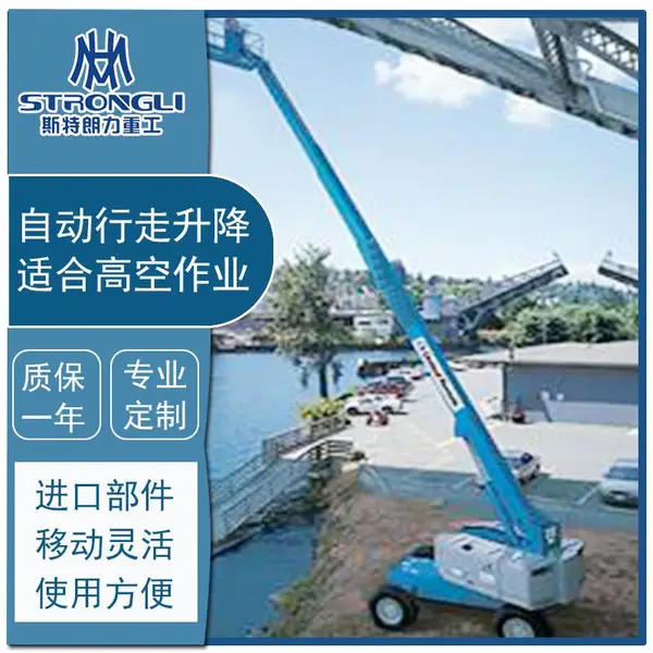 自行走直臂式液压升降机 高空作业平台车 移动式登高梯