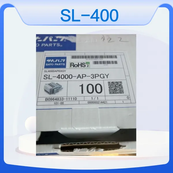 日本SATO佐藤无螺钉接线端子SL-4000-AP-12PGY连接器