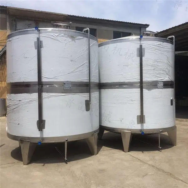 不锈钢发酵罐的定制 全封闭式力冷却器文轩 大型葡萄酒酿酒设备
