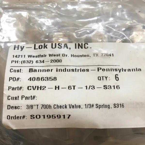 ���ƹ�Ӧ Hy-Lok ��ͨ�� HB1B3H4TP-S316