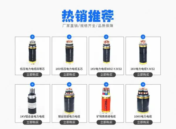 电力电缆 交联电缆专业制造35kV及以下电缆 电线电缆 规格型号齐全