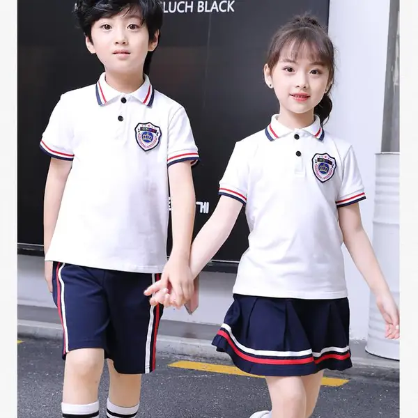 班服园服潮流园服运动风中小学生校服儿童教师班服园服短袖QRFS-T-01