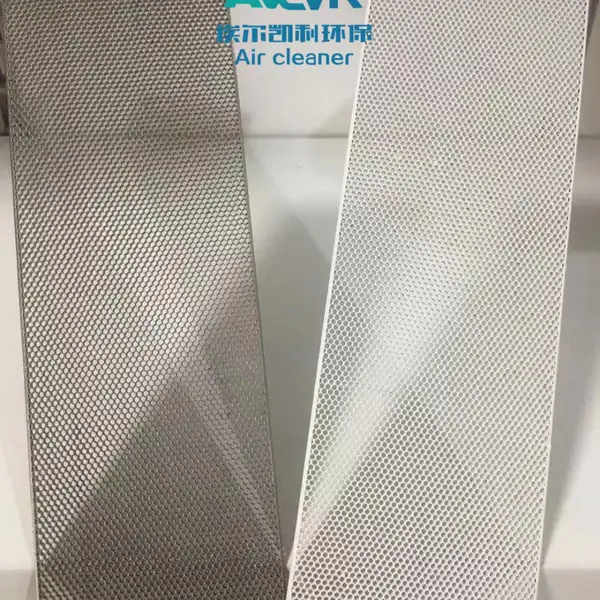 UV光催化废气处理设备耗材光触媒过滤网新风机空气净化设备不锈钢蜂窝纳米银过滤网
