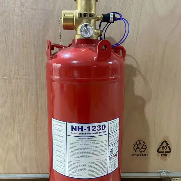 UL认证七氟丙烷系统 锂电池灭火 HFC-227EA集装箱自动灭火