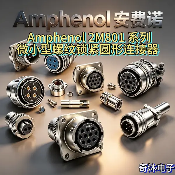 安费诺 2M801?007?16M13?220PB 微型连接器,高密度插芯,成套控制系统线路对接组件