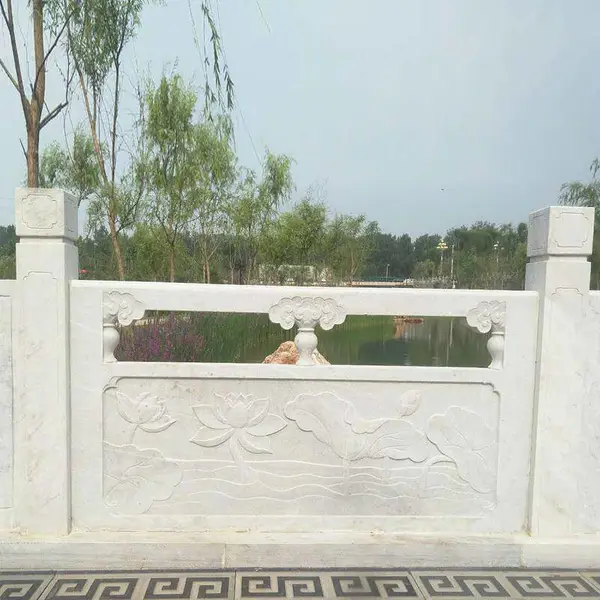 宝鸡市石栏杆-石雕栏杆护栏定制-曲阳县聚隆园林雕塑