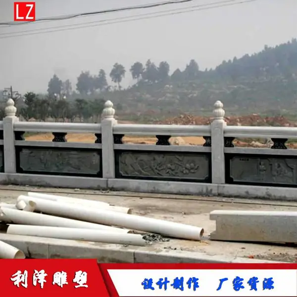 曲阳石雕栏杆 汉白玉栏杆 草白玉栏杆设计安装 大理石护栏 石质桥梁栏杆雕刻 浮雕护栏 浮雕栏杆直销