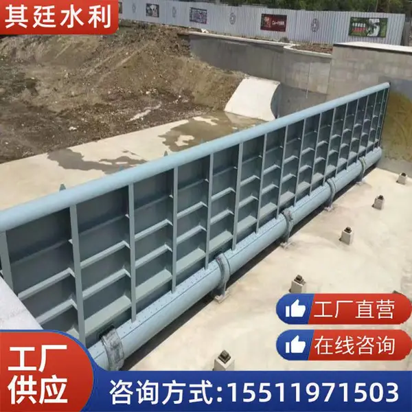 河道景区不锈钢液压钢坝 水库钢闸门 水利拦水坝 其廷