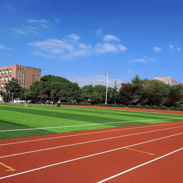 奥人体育北京弹性塑胶跑道 学校运动场地 设计施工免费邮寄样块