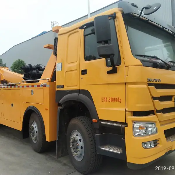 豪沃清障车 道路救援车 重汽救援拖车厂家 重汽前四后八清障车