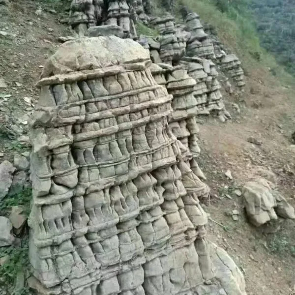 塑石假山制作景观石批发千层石虎劈石青石护岸石墩子石龟纹石