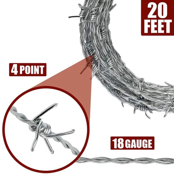 刺铁丝隔离网 属钢丝刺绳 1.6-2.0热镀锌铁蒺藜出口刺绳
