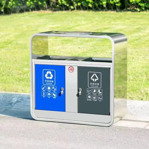 抚州SQKH12街道市政B1型新型垃圾桶、工地广告垃圾箱加工厂