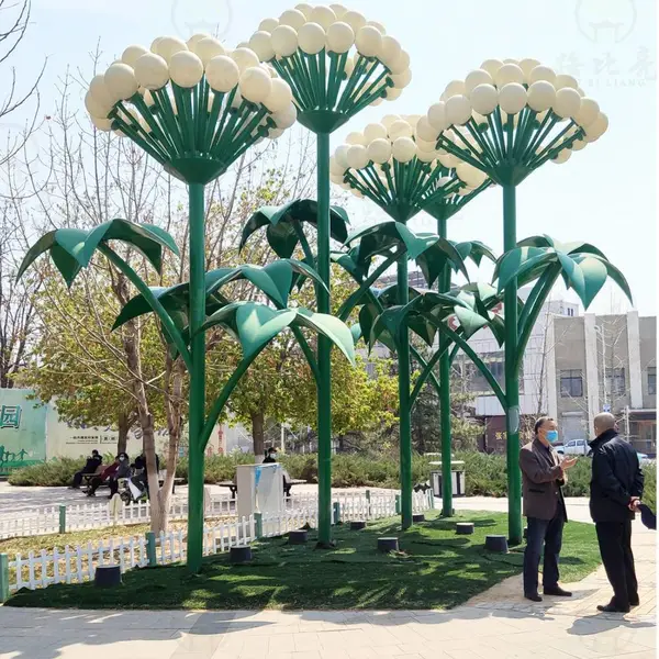 现代简约景观艺术小品 不锈钢圆环 天幕造型 拉丝表面
