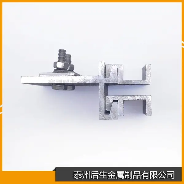 江苏泰州兴化戴南 石材幕墙配件干挂件 6063-T5 T6铝合金开槽挂件