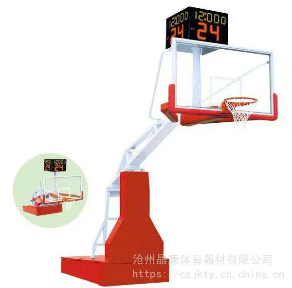 金陵牌电动液压篮球架 四轮移动式篮球架 固定式篮球架 款式多样工艺先进