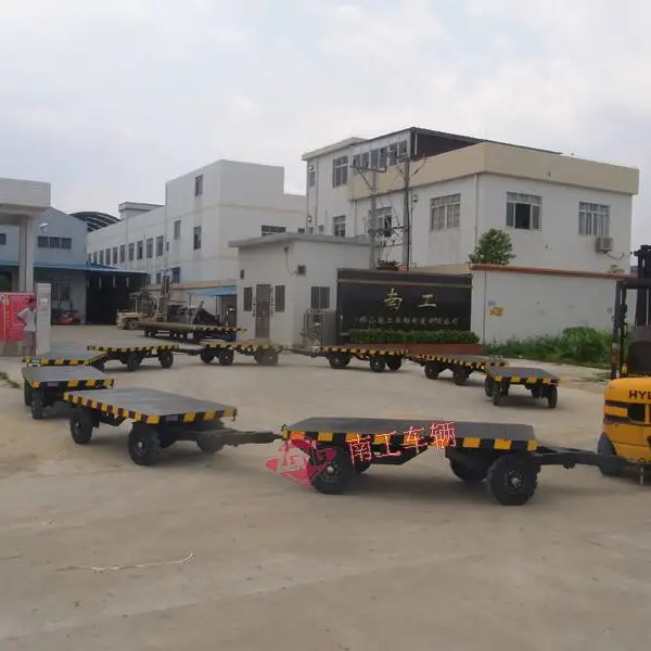 供应厂家定制3T平板拖车组 无动力工具拖车