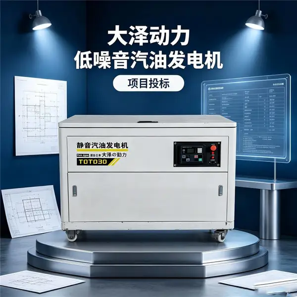 40kw汽油发电机停电自启动干接点启动供电基站