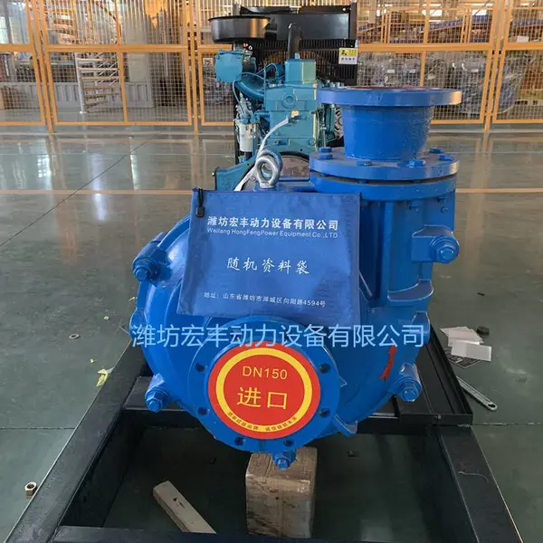 潍坊柴油机水泵机组 R4105柴油机 水泵渣浆泵用于抽沙厂