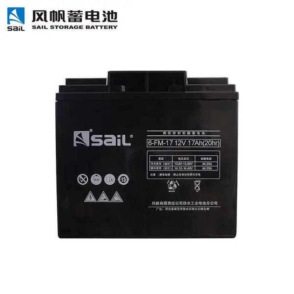 �緫����6-FM-17 Sail ����ʽ��ά��Ǧ��12V17AH��ƿ