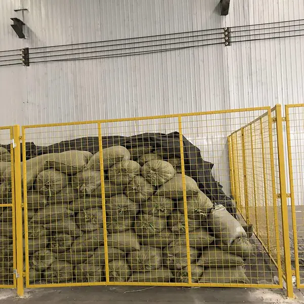 车间隔离网仓库隔离网对开移门推拉门铁丝网门临时简易门