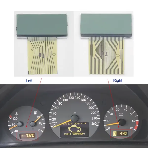 Mercedes BENZ W210 W202 W208 LCD Display 奔驰仪表显示屏