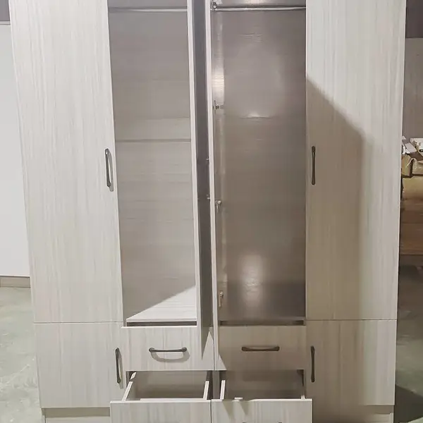 泉州简易衣柜公寓四开门木质衣橱家用卧室储物柜衣柜小户型收纳柜批发晋江