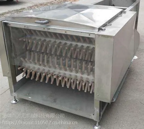 批发定制中小型卧式脱毛机 家禽脱毛设备七轴卧式鸡鸭打毛机
