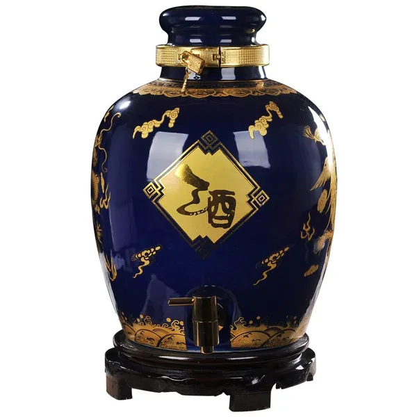 荼蘼花事10斤20斤30斤50斤100斤酒坛酒瓶酒壶酒具泡酒瓶 景德镇高温陶瓷