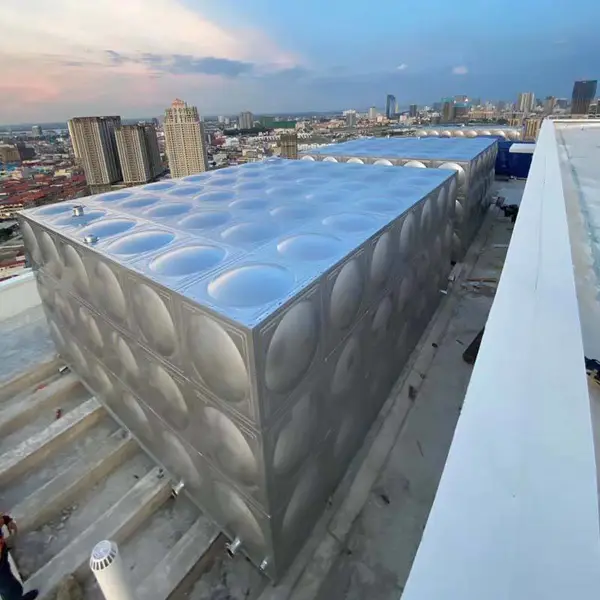 供应深圳绿环宇不锈钢方形水箱 组合水箱——绿环宇水箱厂
