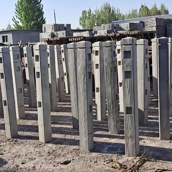 水泥仿石汉白玉栏杆 金剑护栏 混凝土仿木护栏 防潮防水 陆景建材