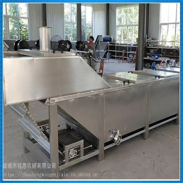 水果玉米杀青机 铭恩机械东北玉米深加工设备 食品预处理蒸煮线
