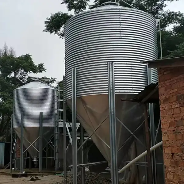 养猪设备猪场自动喂料设备料塔及配件