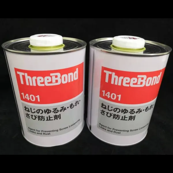 日本ThreeBond三键TB-1401BC螺丝纹胶水 红赤色防止剂 防松动紧固胶