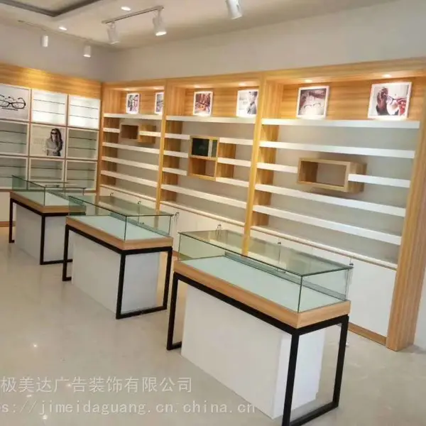 眼镜柜工厂/定制加工木质太阳镜美瞳柜子 展台定制 店面装修设计