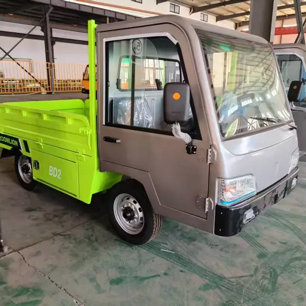 3吨场内电动平板车 48V重载厂区转运车 四轮电动载货平板车