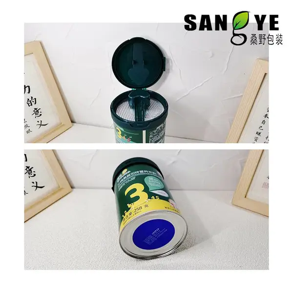 广东制罐厂直供圆形马口铁罐 食品级营养粉罐子包装铁罐 驼奶粉罐