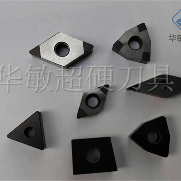 加工硬度HRC58-62渗碳淬火淬硬钢用什么材质型号氮化硼数控刀片