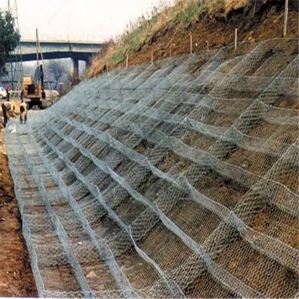 雷泰固滨网河道护脚锌铝合金网箱钢丝石笼网