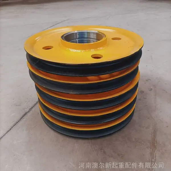 起重机吊钩滑轮 双梁行车轧制轮片 滑车吊钩滑轮
