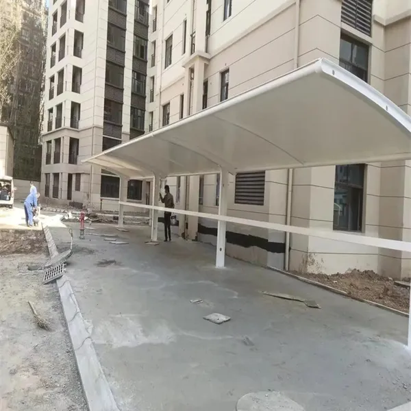 湖州车棚钢结构图片公交车充电雨棚款式多样