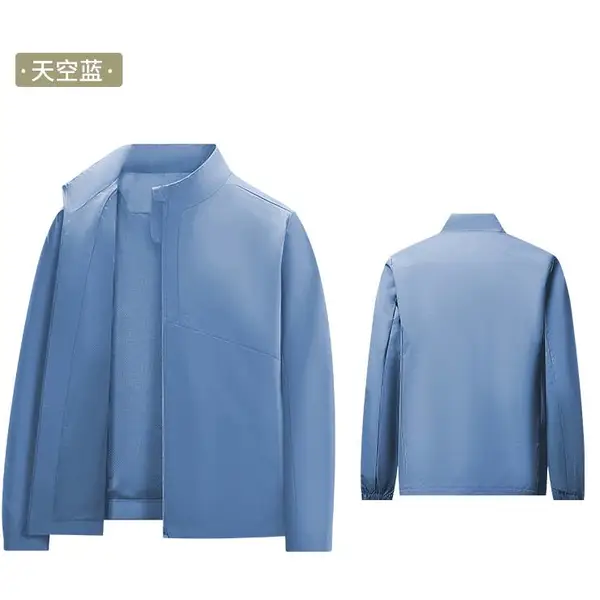 三合一冲锋衣定制 广州立领冲锋衣工作服定做 天河软壳风衣外套订制