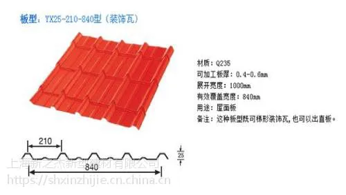 供应沈阳YX25-210-840琉璃瓦一手货源
